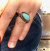 Royston Highgrade Turquoise and Sterling Silver Ring 6.5