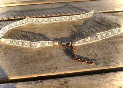 Vintage Lace Golden Heirloom Necklace