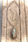 Royston Ribbon Turquoise Crystal Oasis Macrame Necklace
