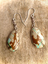 Royston Boulder Turquoise Dangly Earrings
