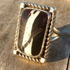 White Buffalo and Sterling Silver Ring 8