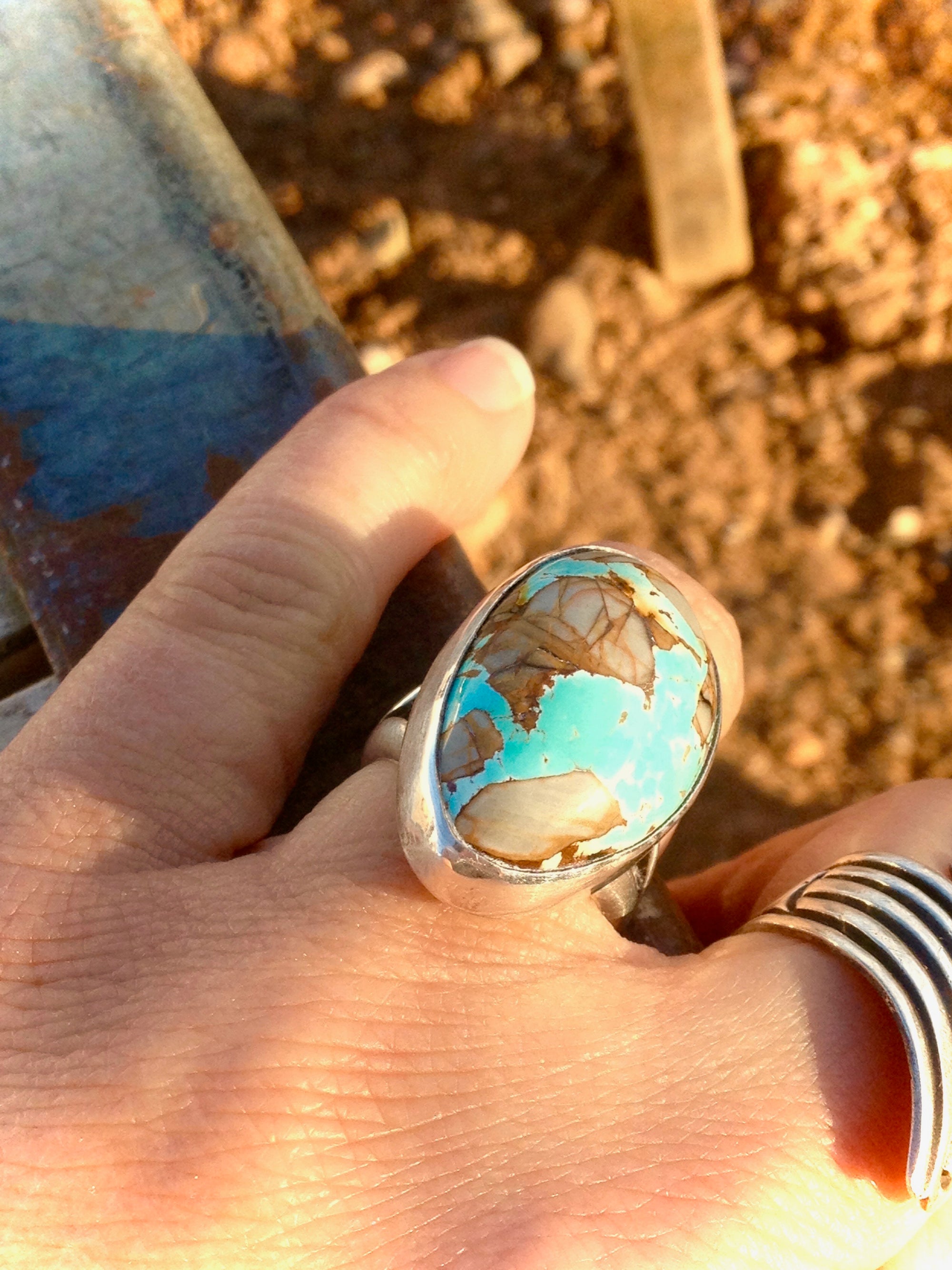 Boulder turquoise sale ring